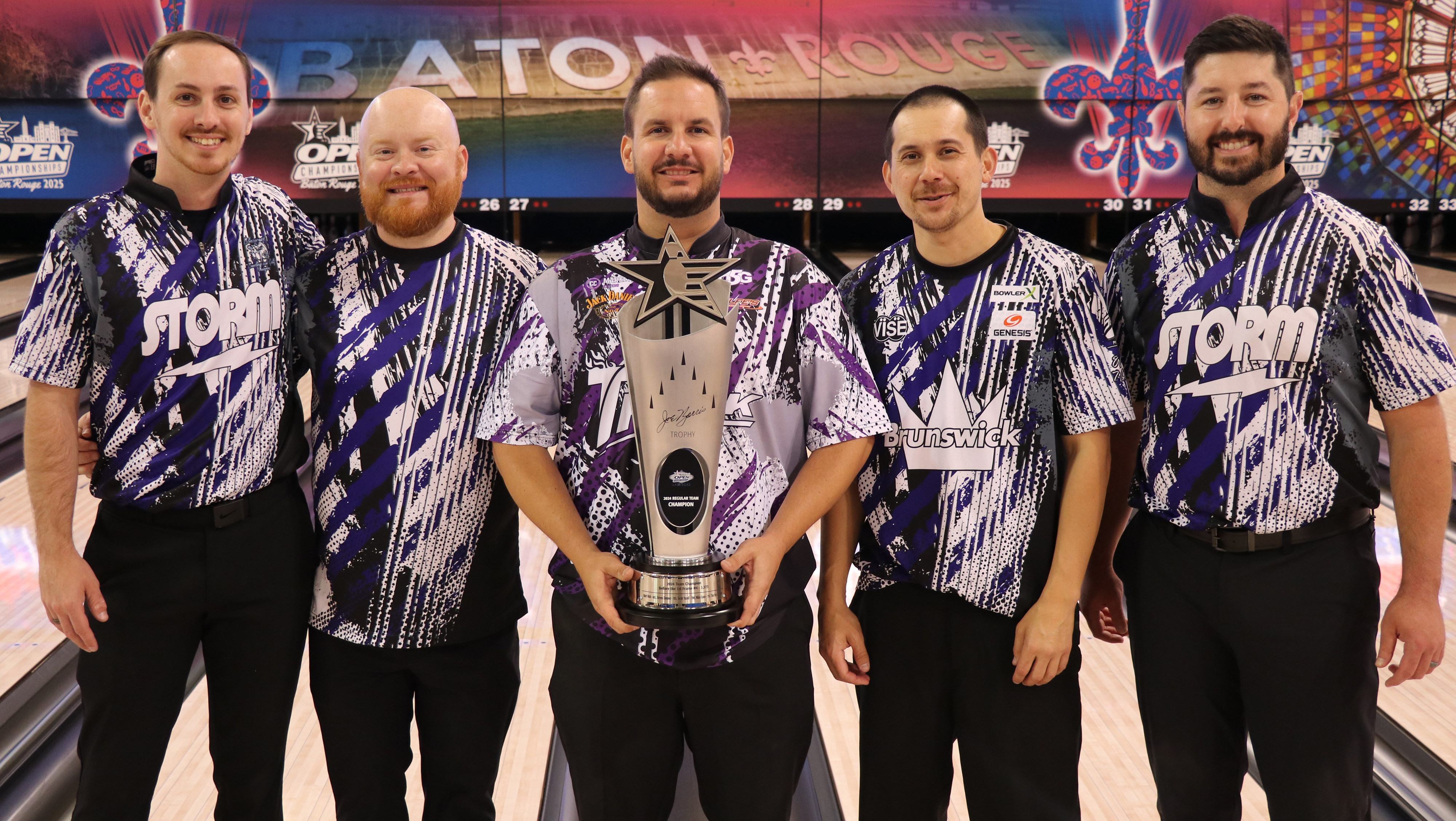 The members of Before the 1st Frame #4 at the 2025 USBC Open Championships